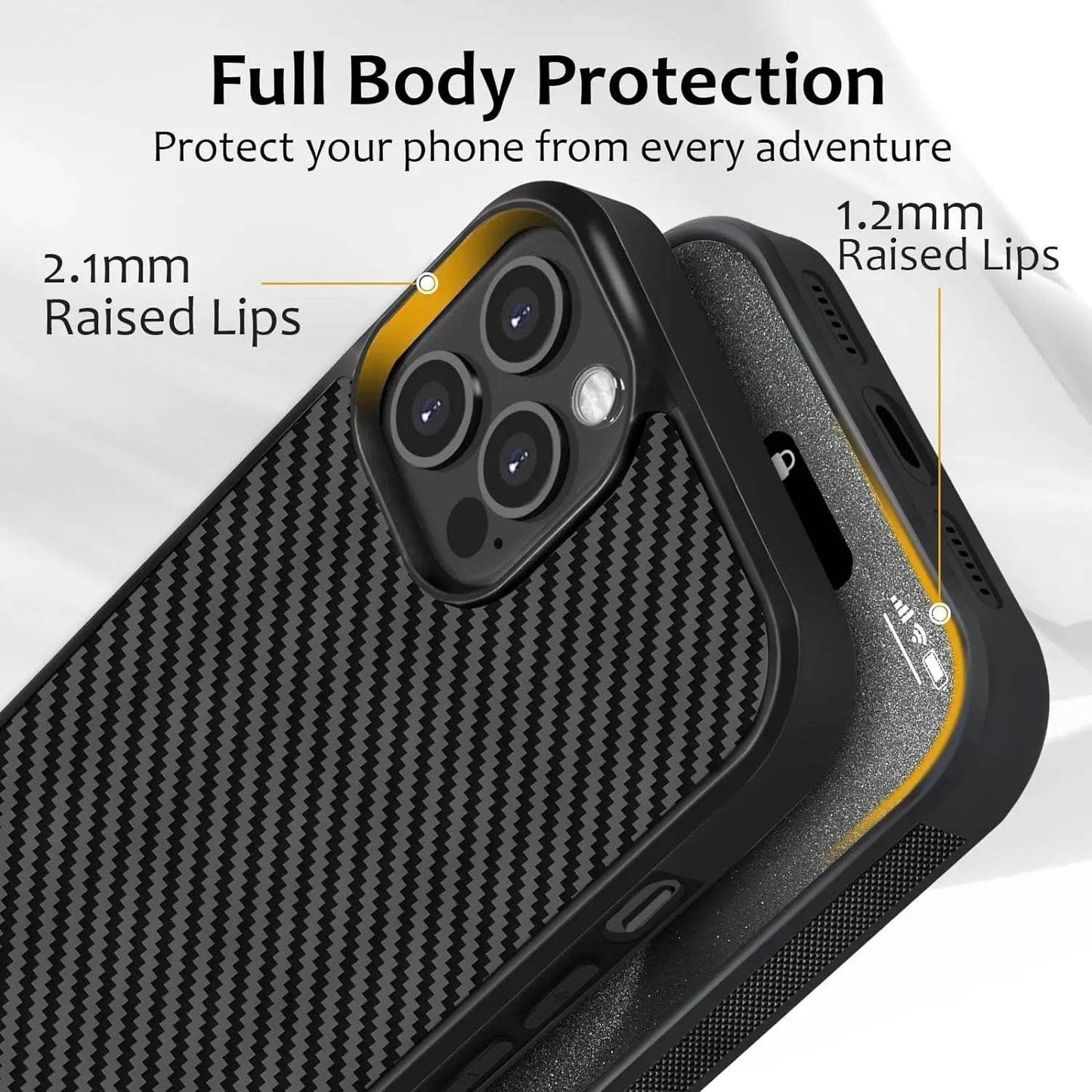 Fragmented Confetti Carbon Fiber Case - iPhone