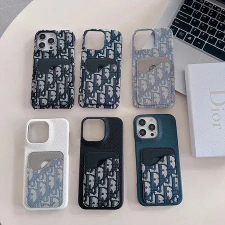 Luxury Brand Phone Case Card Slot for iPhone 13-17
