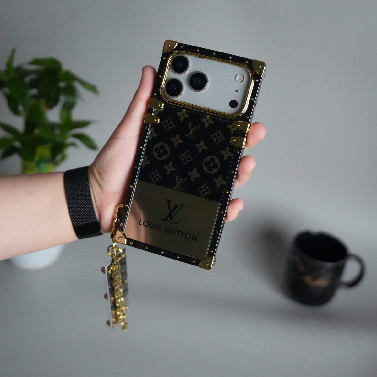 Luxury Brand Shiny Trunk Case For iPhone 12-17