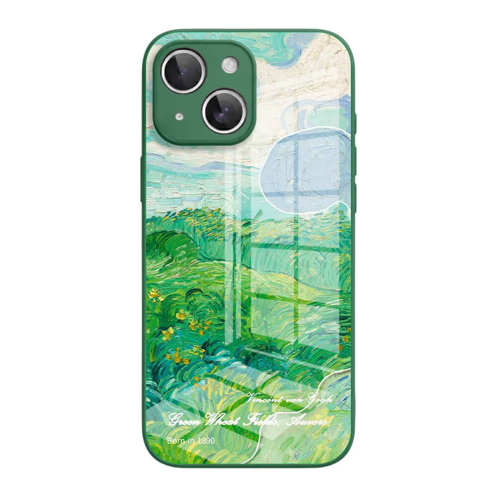 Green Wheat Fields, Auvers - iPhone Case