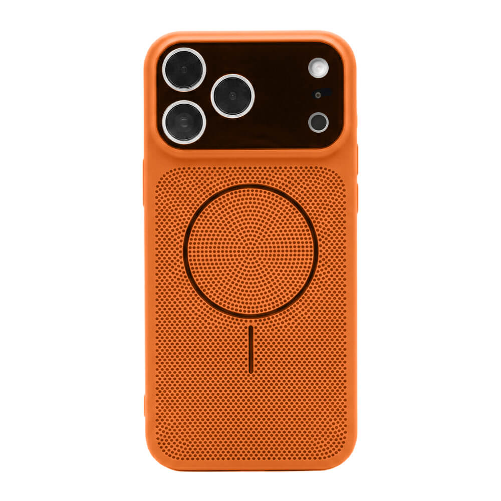Macaron Heat Dissipation MagSafe Phone Case - Orange