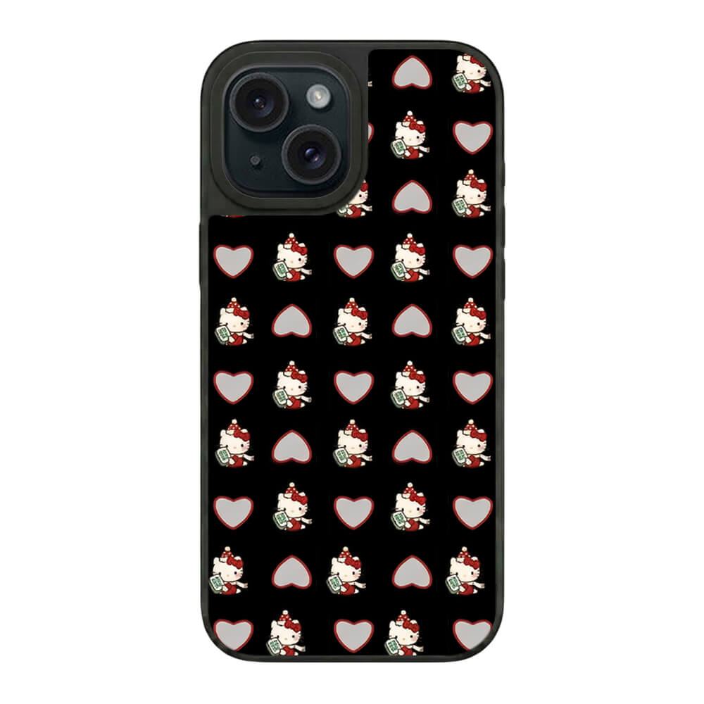 Mirror Heart Phone Case - Kitty