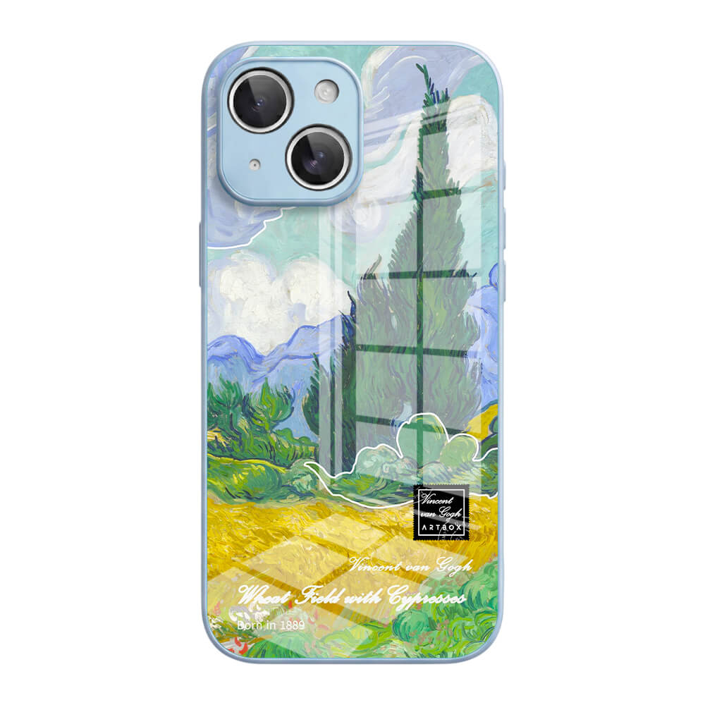 Wheat Field with Cypresses - iPhone Case