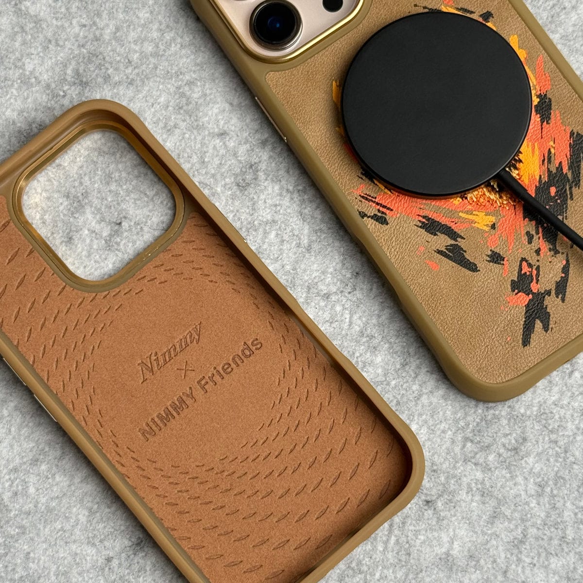 iPhone 15 Pro Max / iPhone 15 Pro Wild Animal 3D Embroidery Tiger Face MagSafe Case