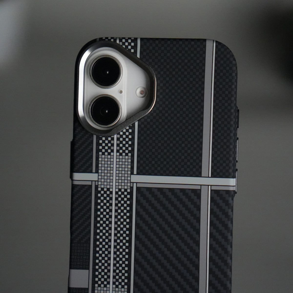 iPhone 17 Carbon Fiber Texture Design Hard Pc MagSafe Case Cover MixLine
