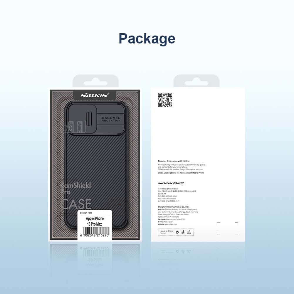 Nillkin Camshield Pro Shockproof Case For iPhone - BLACK