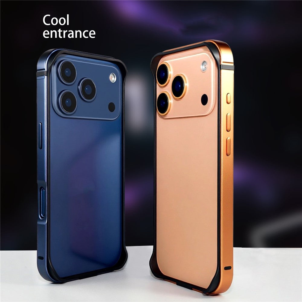 iPhone 17 Pro Max Frame Bumper Cover Inner Soft (No Back) - Orange