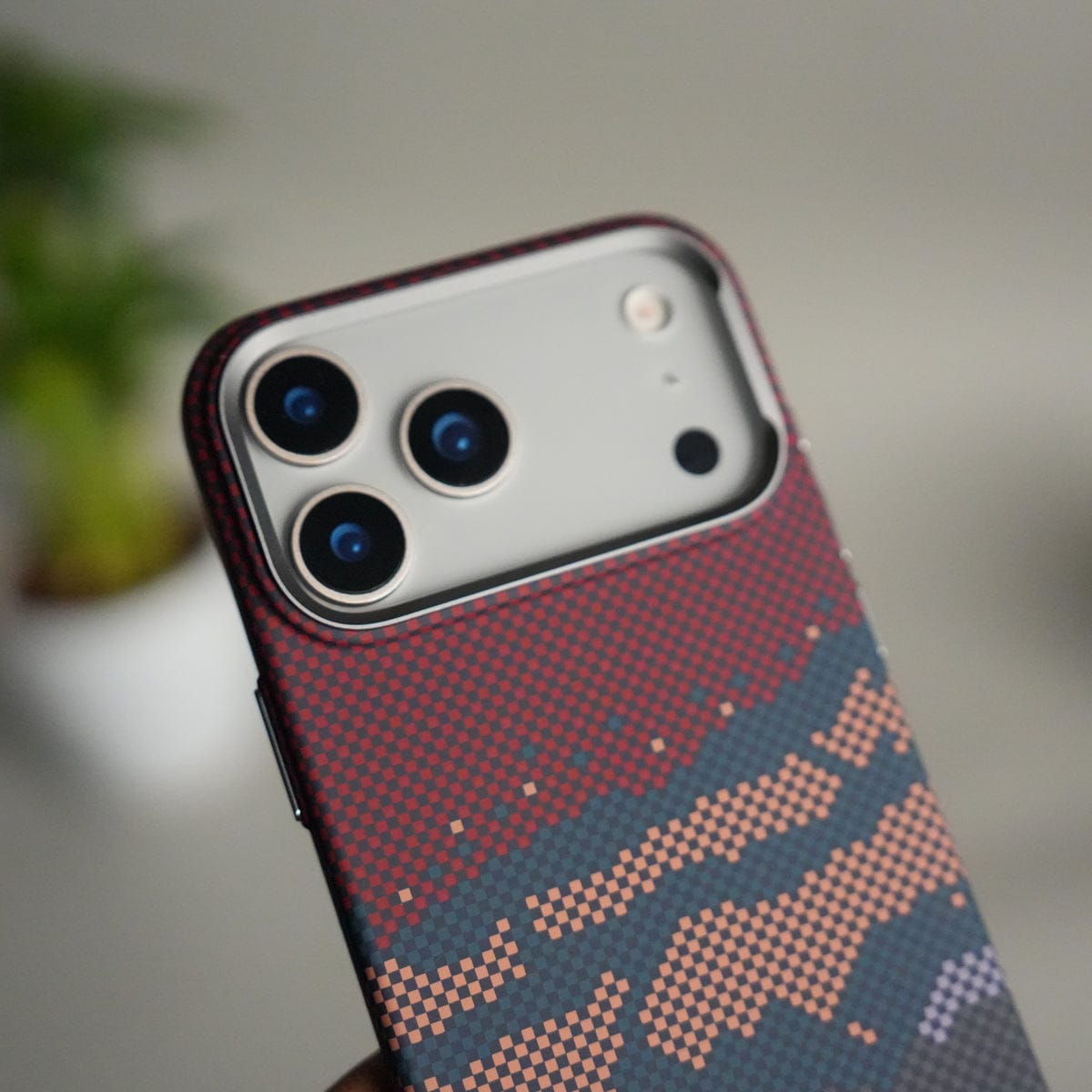 iPhone 17 Pro Max Carbon Fiber Texture Design Hard Pc MagSafe Case Cover RBO