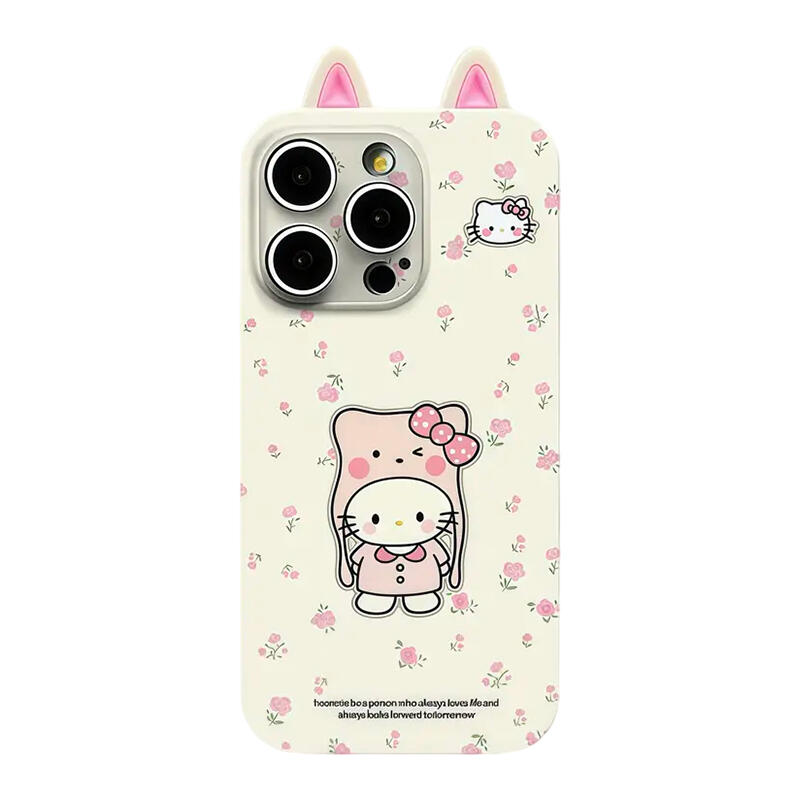 Floral KT with Hat Phone Case