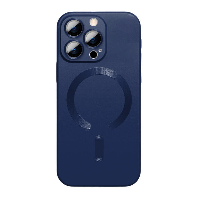 Lens Film CD MagSafe Phone Case - Deep Blue