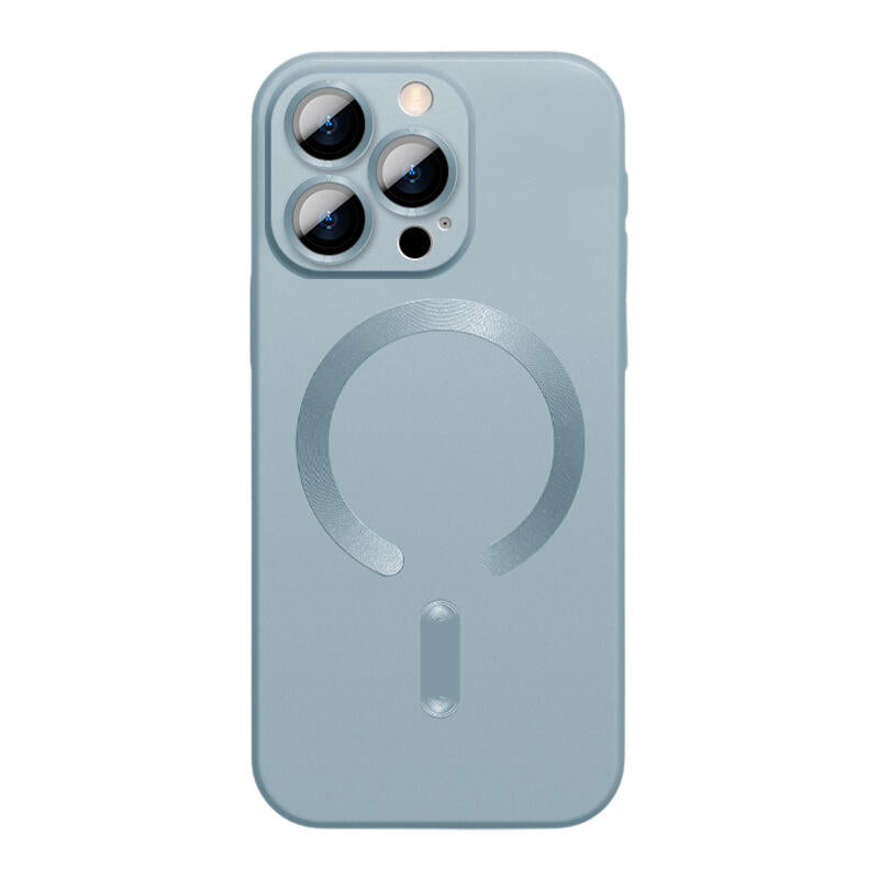 Lens Film CD MagSafe Phone Case - Light Blue