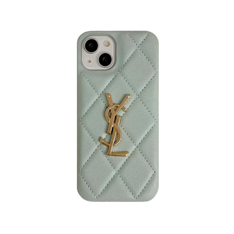 Luxurious Phone Case with Gold Logo for iPhone 12-17