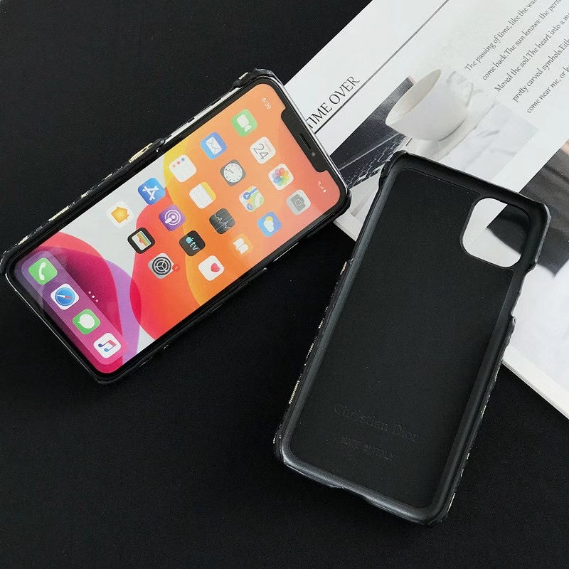 Classic Luxury iPhone Case with Card Holder for iPhone 12-16