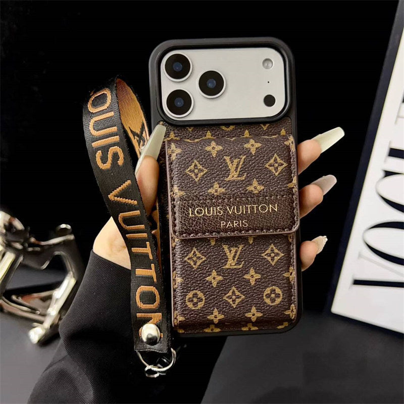 Luxury Phone Case with Card Slot for iPhone 12-17