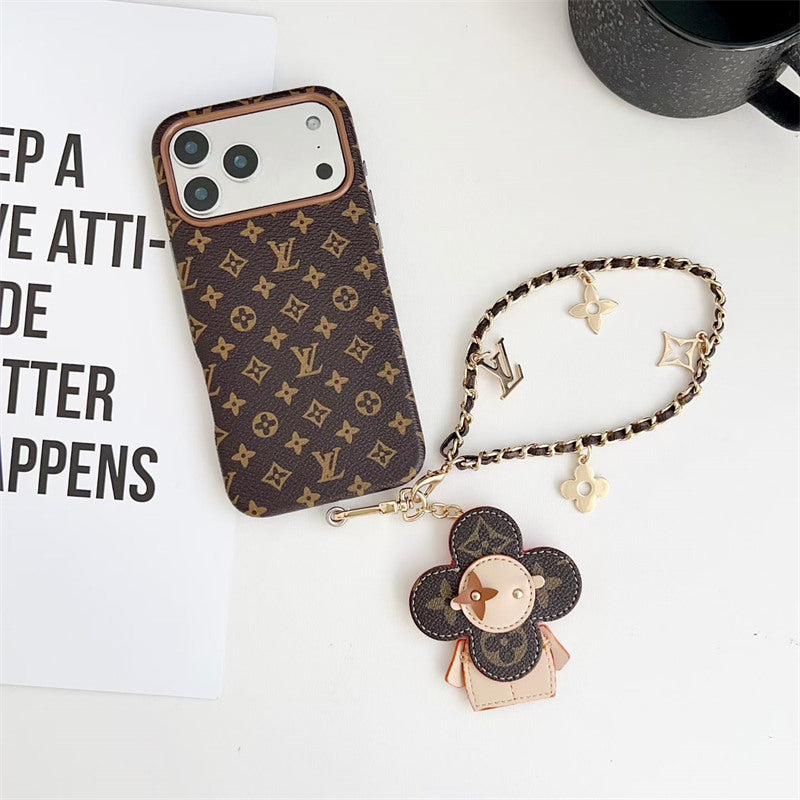 Rugged Antique Phone Case with Strap for iPhone 12-17