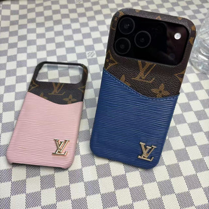 Leather Case with Card Holder for iPhone 12-17