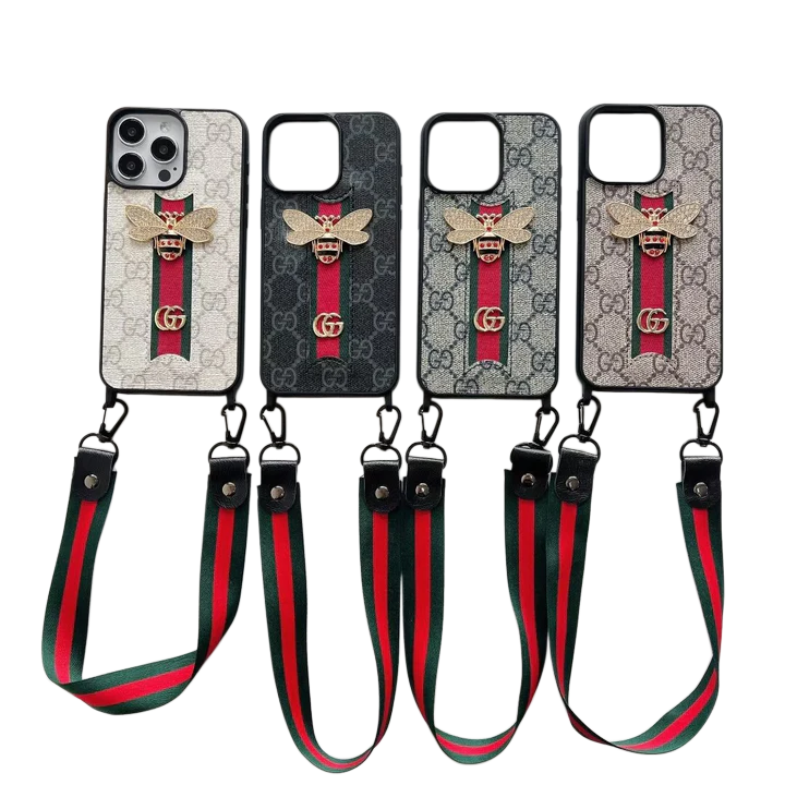 3D Phone Case with Main Wire and Strap for iPhone 12-15