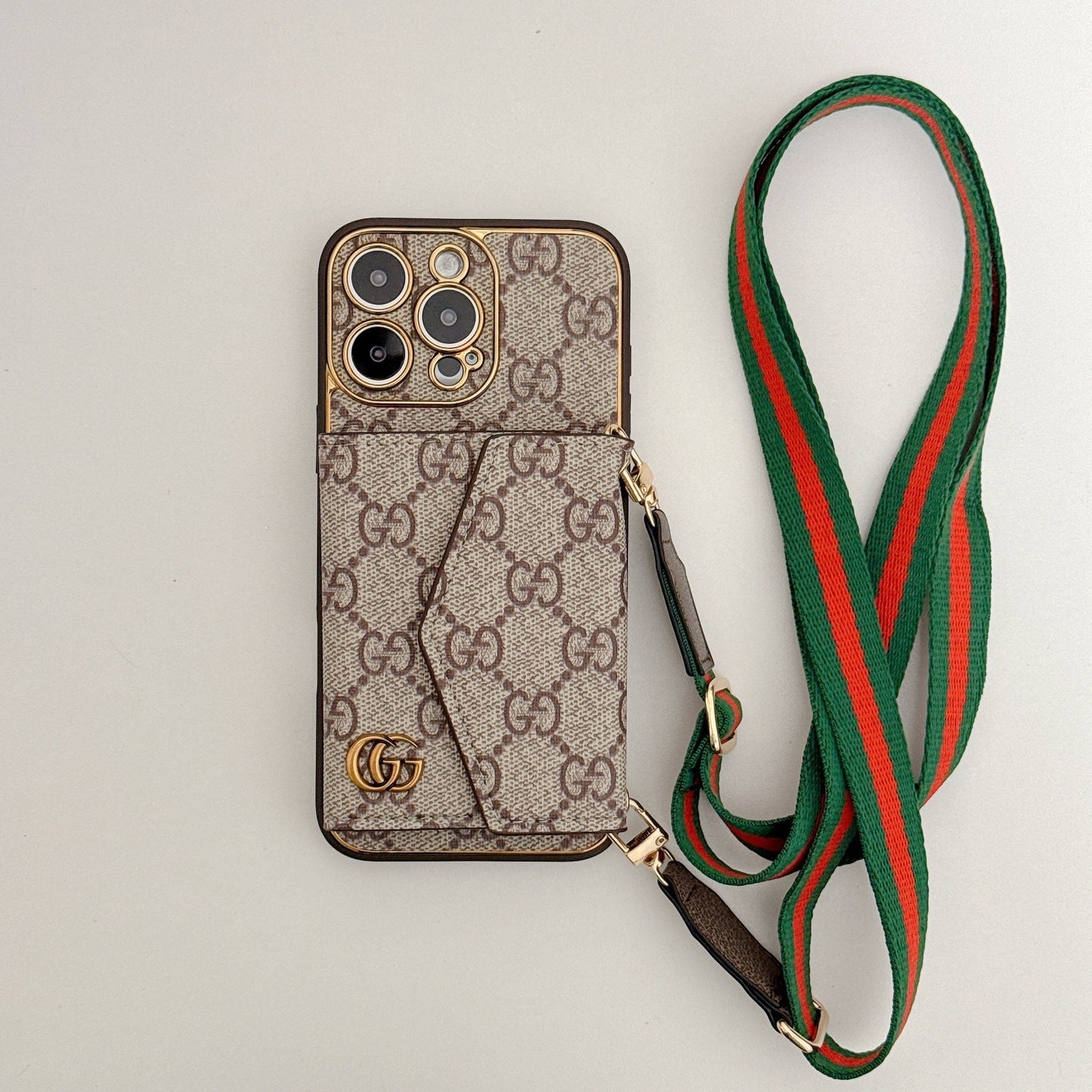 Luxury Leather Phone Case Card Holder for iPhone 12-16