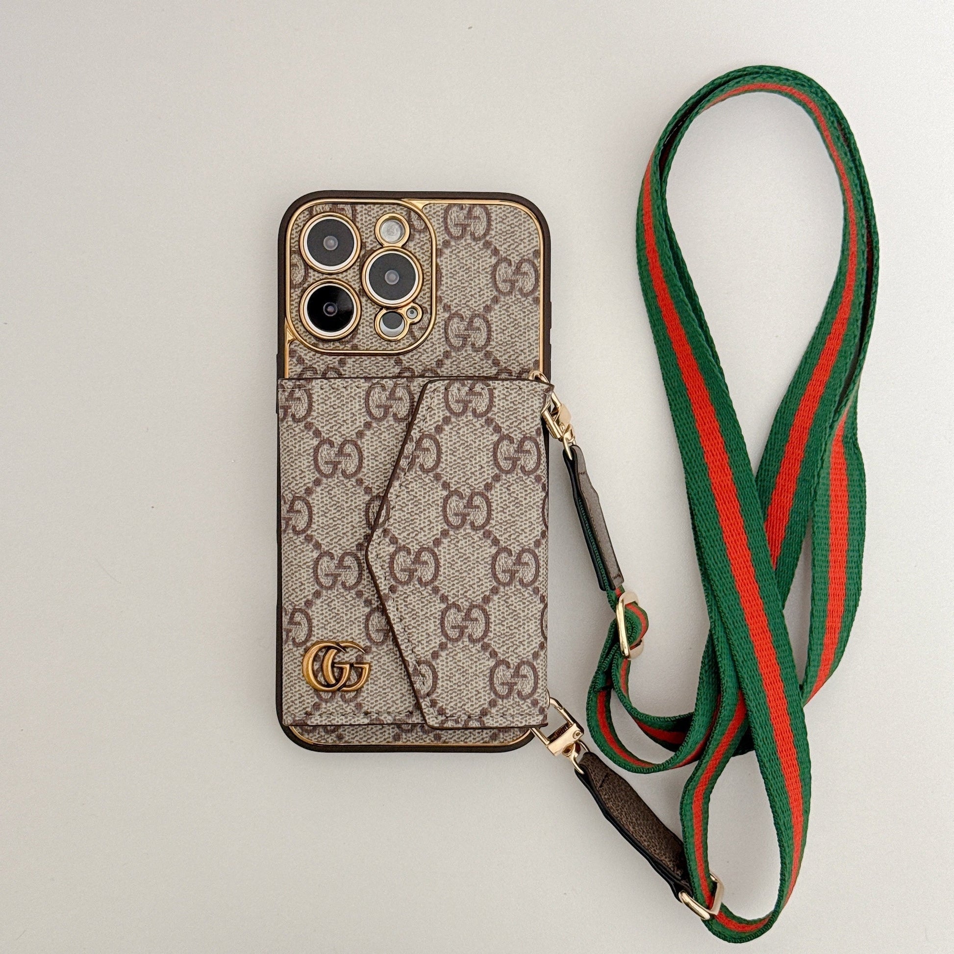 Luxury Leather Phone Case Card Holder for iPhone 12-16