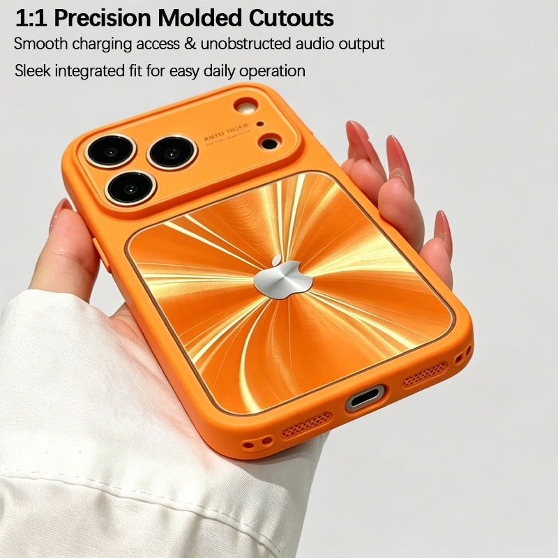 iPhone CD-Patterned Large-View Case