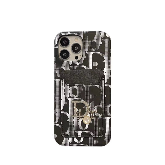 Fashion Lady Case with Card Holder for iPhone