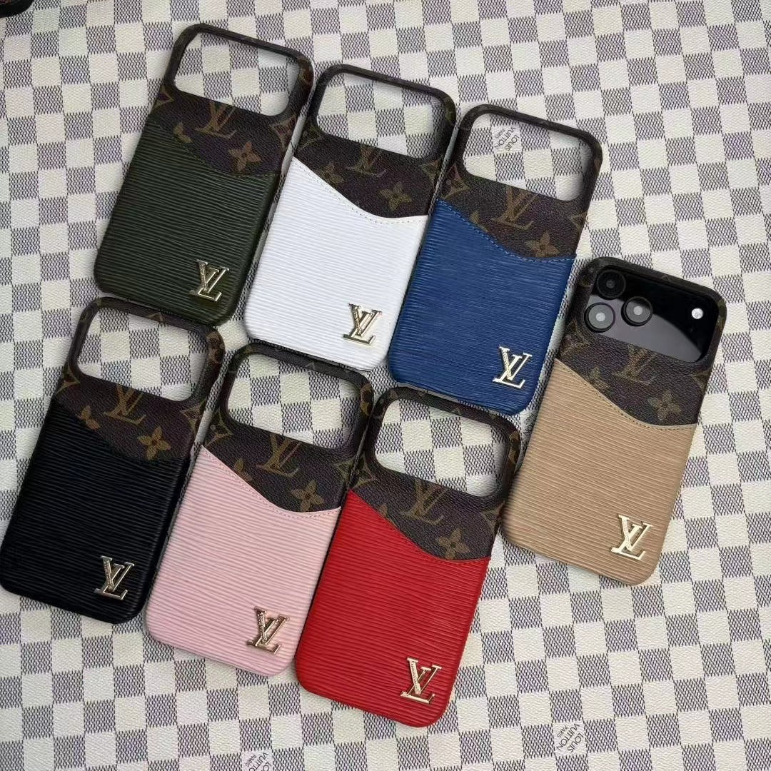 Leather Case with Card Holder for iPhone 12-17
