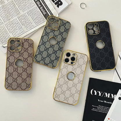 High Quality Frame Ophidia Leather Phone Case for iPhone 12-17