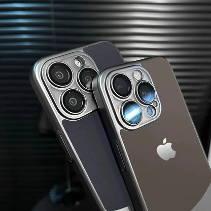 iPhone Series Premium Titanium Paint Dual Tone Case