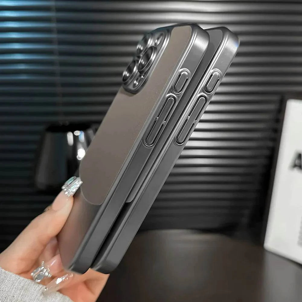 iPhone Series Premium Titanium Paint Dual Tone Case