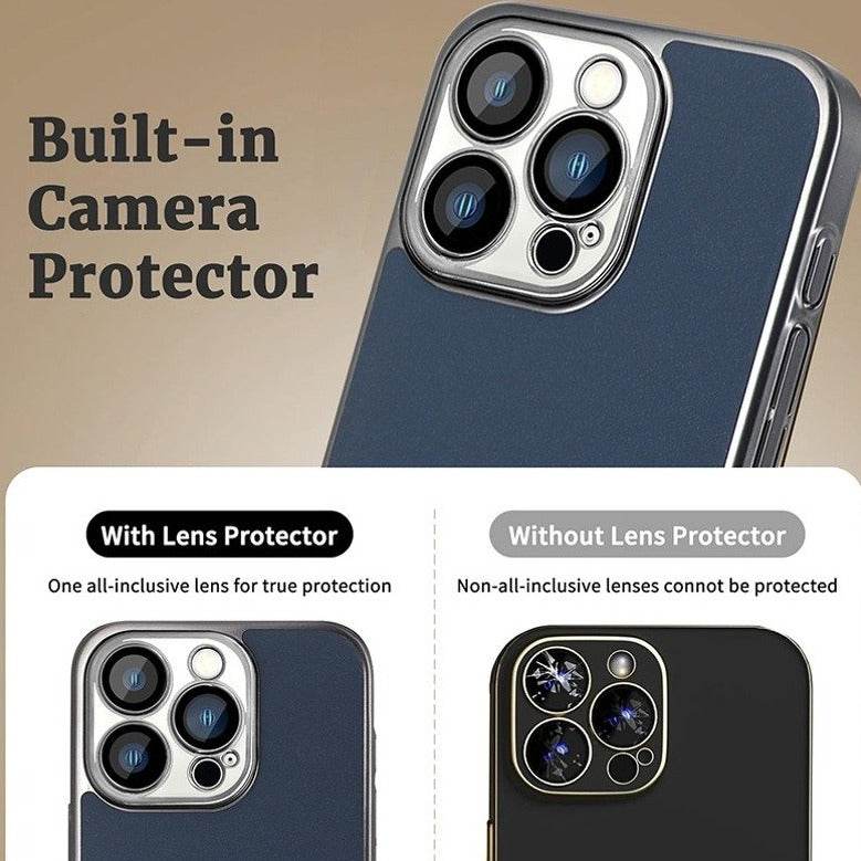 iPhone Series Premium Titanium Paint Dual Tone Case