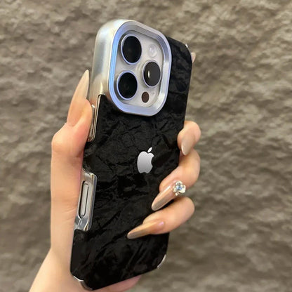 Silky Snowy Mountain Leather Case - iPhone