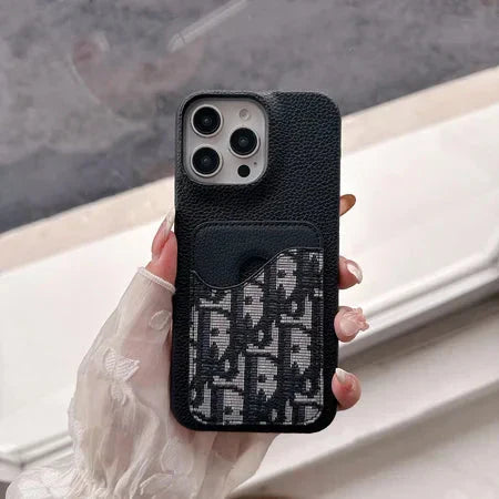 Luxury Brand Phone Case Card Slot for iPhone 13-17