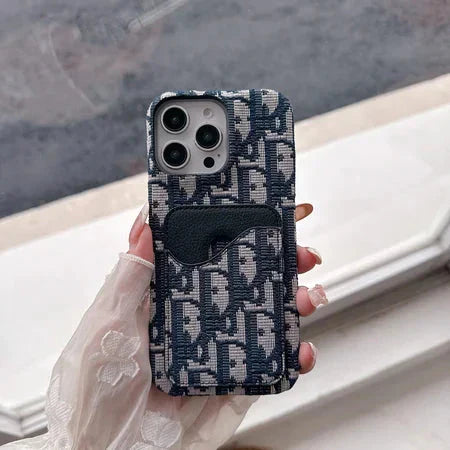 Luxury Brand Phone Case Card Slot for iPhone 13-17