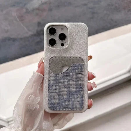 Luxury Brand Phone Case Card Slot for iPhone 13-17