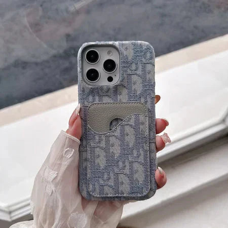 Luxury Brand Phone Case Card Slot for iPhone 13-17