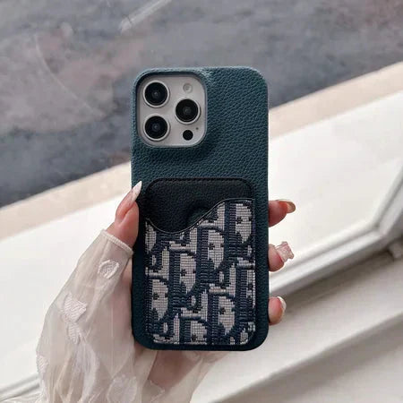 Luxury Brand Phone Case Card Slot for iPhone 13-17