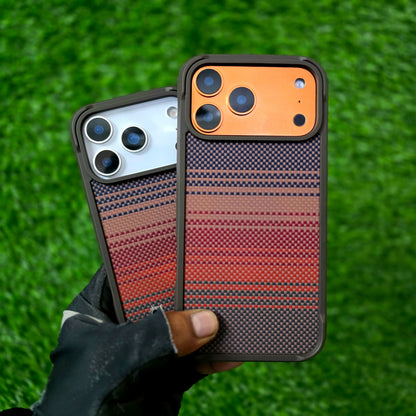 iPhone 17 Pro Max Aramid Carbon Fiber Texture Cover with Magsafe - Brown