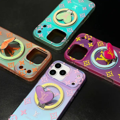 Colorful Heart Magnetic Holder For iPhone 13-17