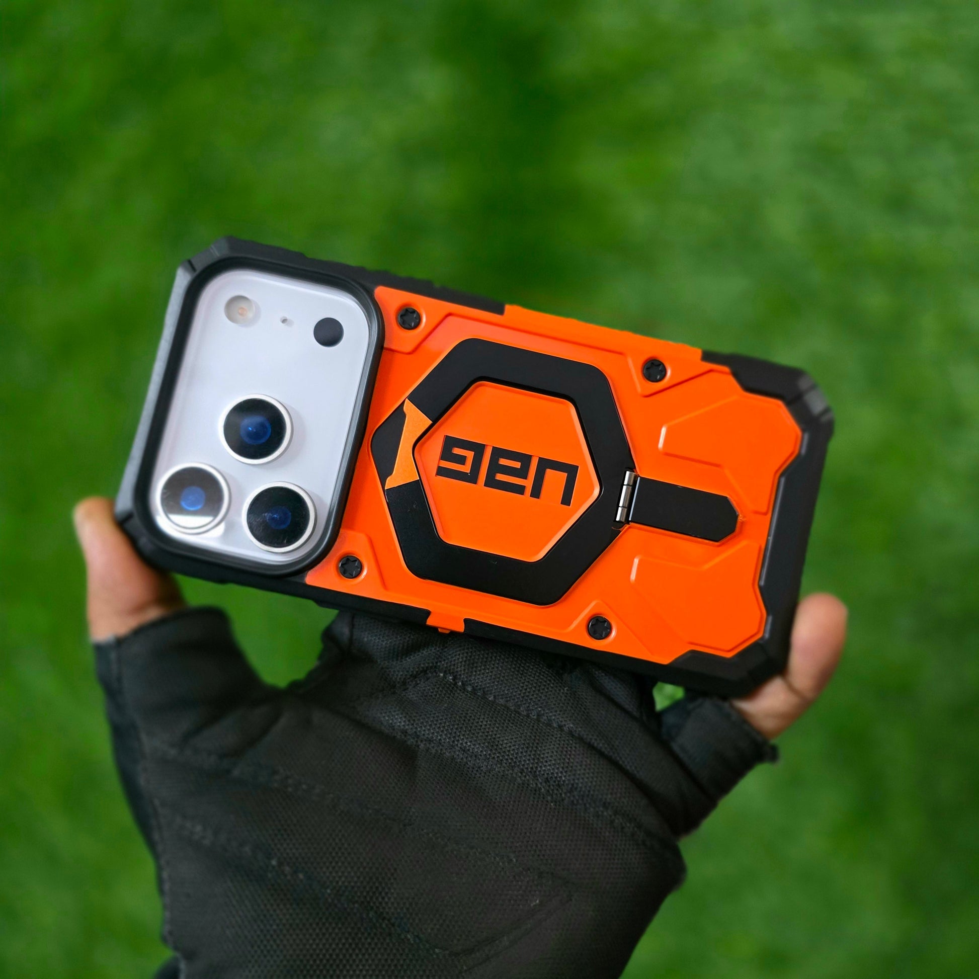 iPhone 17 Pro Max UAG Case, Military Grade Protective UAG Pathfinder Series with Magsafe & Kickstand - Orange