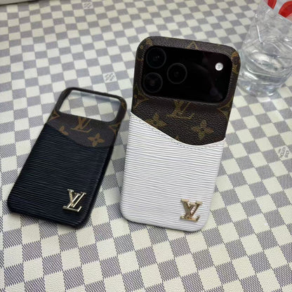 Leather Case with Card Holder for iPhone 12-17