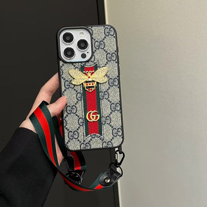 3D Phone Case with Main Wire and Strap for iPhone 12-15