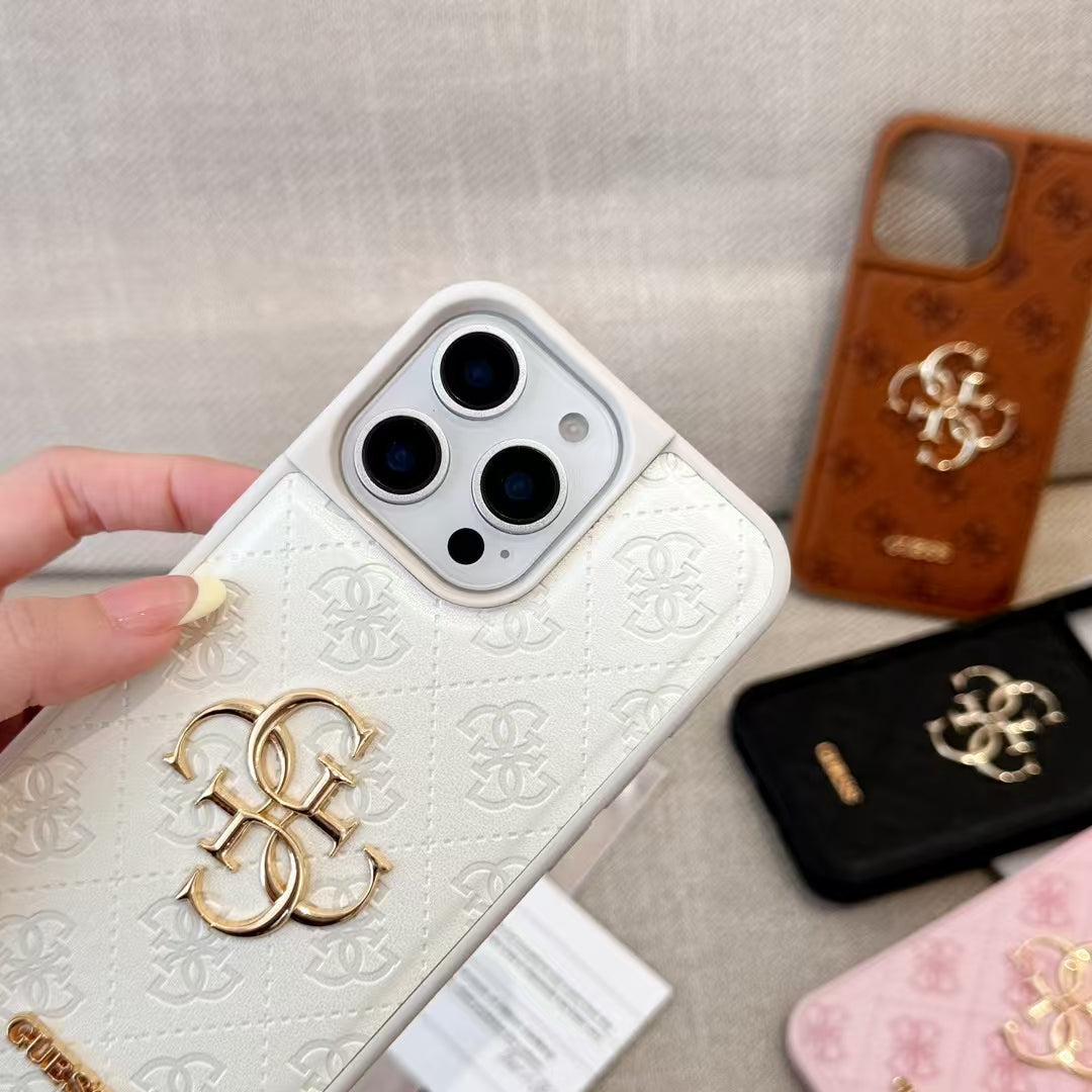 Clean-Cut Leather Case for iPhone 13-16