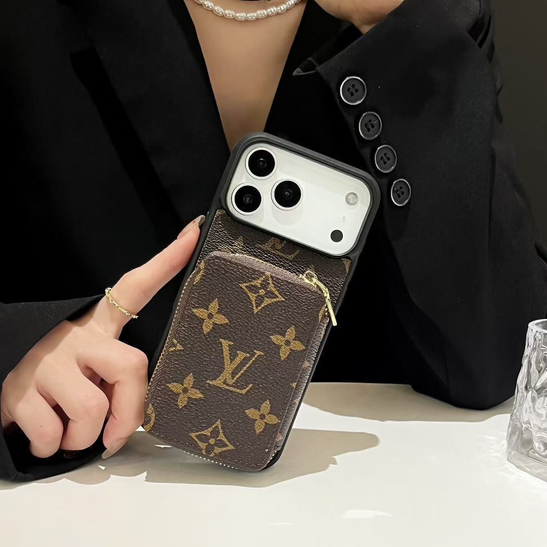 Canvas Leather Wallet Card Holder Crossbody Phone Case For iPhone 12-17
