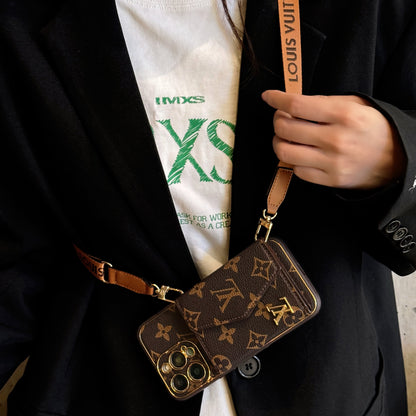 Luxury Leather Phone Case Card Holder for iPhone 12-16