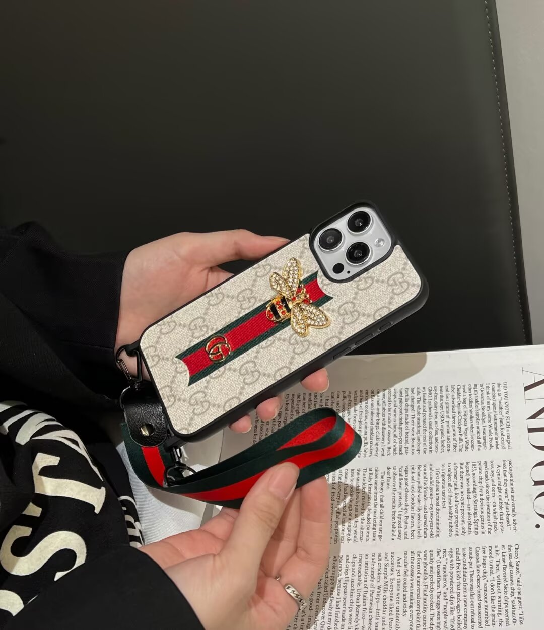 3D Phone Case with Main Wire and Strap for iPhone 12-15