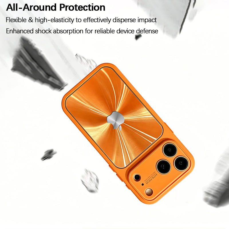 iPhone CD-Patterned Large-View Case