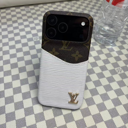 Leather Case with Card Holder for iPhone 12-17