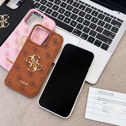 Clean-Cut Leather Case for iPhone 13-16