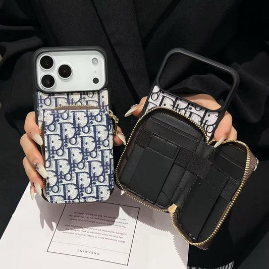 Luxury Phone Case Card Slot For iPhone 12-17