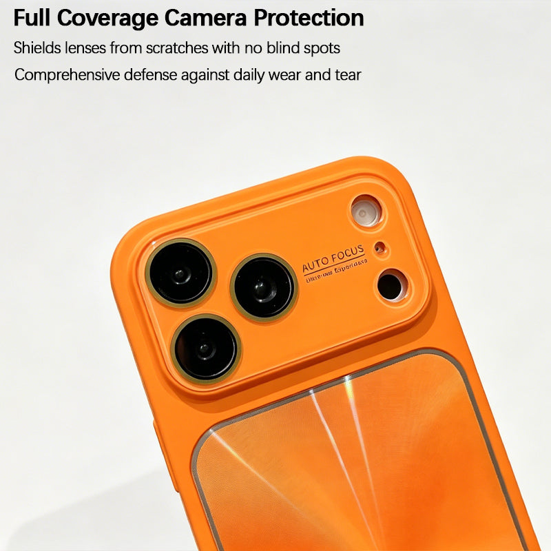 iPhone CD-Patterned Large-View Case